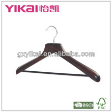 Cache-manteau en bois Guangxi avec un crochet en chromate unique en arc